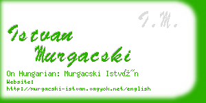 istvan murgacski business card